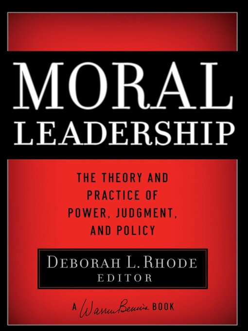 Title details for Moral Leadership by Deborah L. Rhode - Available